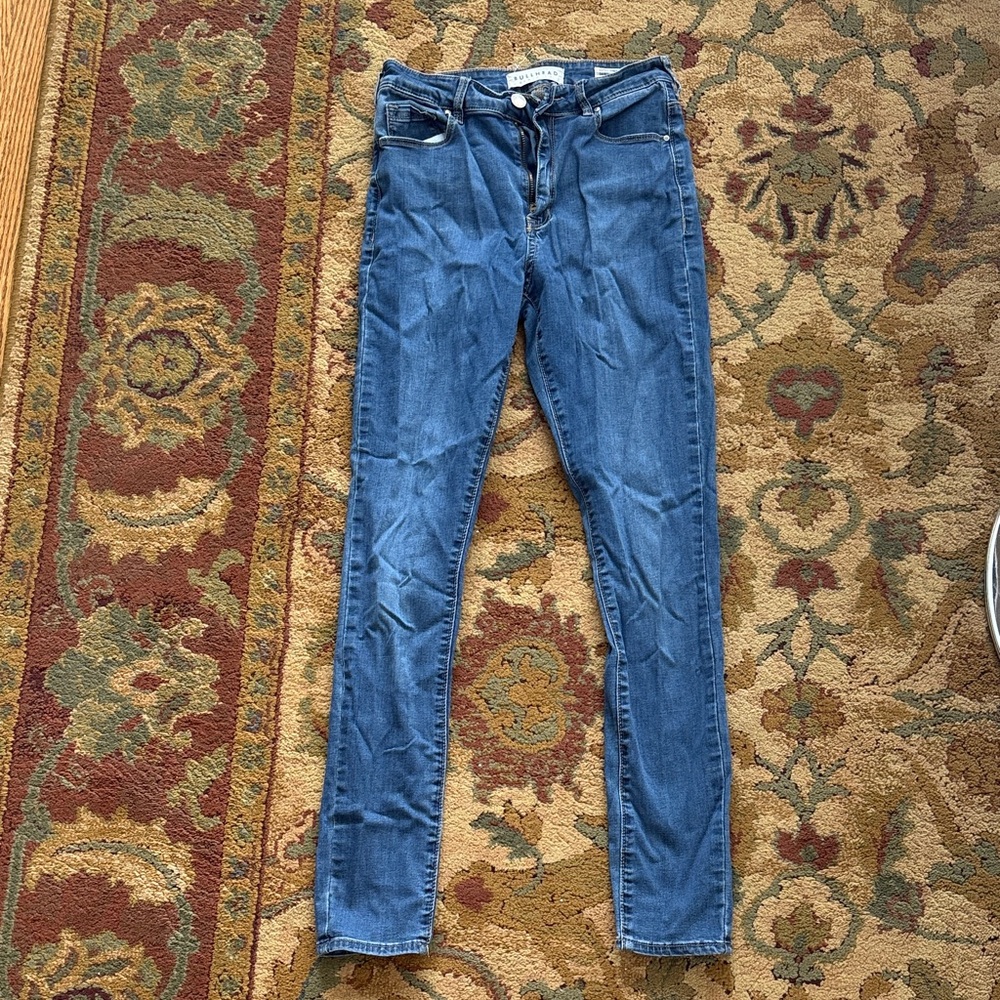 Women’s Bullhead Super High Rise Skinniest Blue Denim Jeans Size 26